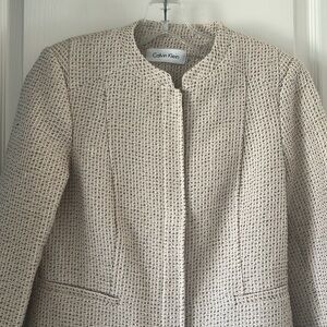 New! CALVIN KLEIN Size 6 P, Blazer in Khaki